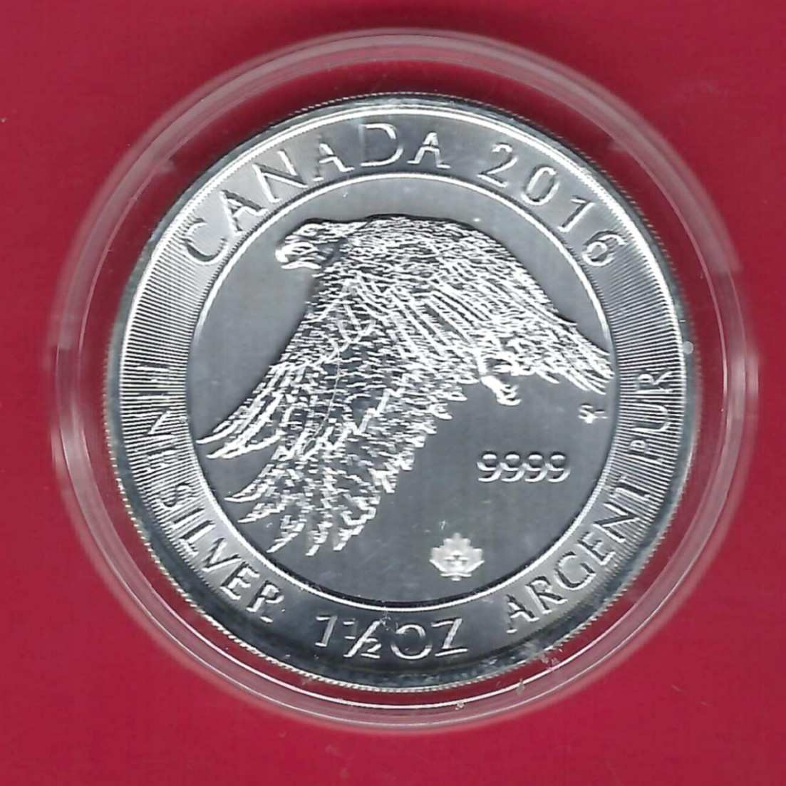  Canada 8 Dollar Eagle 1 1/2 Oz Feinsilber 2016 Münzenankauf Koblenz Frank Maurer AL 906   