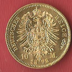  10 Mark Preussen Wilhelm I 1872 A st- Münzenankauf Koblenz Frank Maurer AL 441   