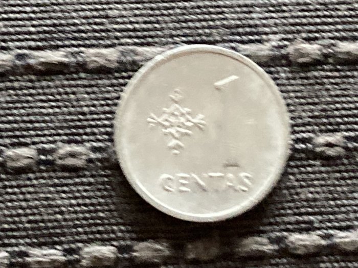  Münzen Umlaufmünze Litauen 1 Centas 1991   