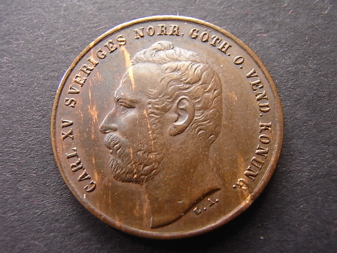  Schweden 2 Öre 1861 vzgl   