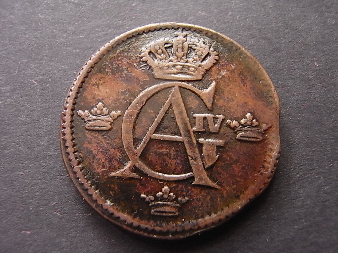  Schweden 1/2 Skilling 1803 ss Zain zaponiert   