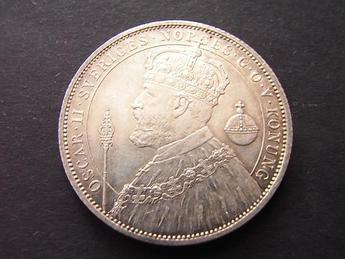  Schweden 2 Kroner 1897 vzgl Regierungsjubileum   