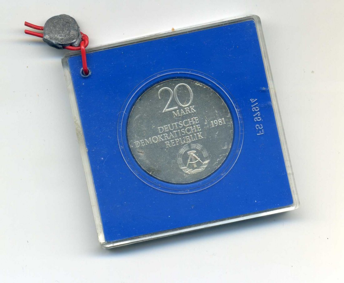  20 Mark 1981 PP Freiherr vom Stein OVP mit Plombe   
