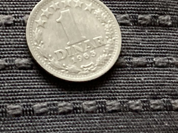  Münze Münzen Umlaufmünze Jugoslawien 1 Dinar 1965   