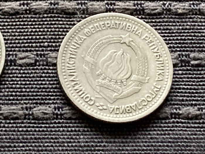  Münze Münzen Umlaufmünze Jugoslawien 1 Dinar 1965   