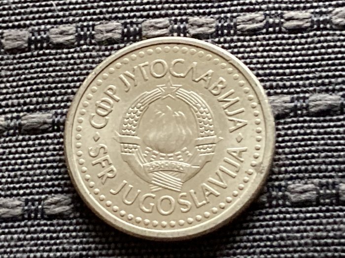  Münze Münzen Umlaufmünze Jugoslawien 1 Dinar 1990   