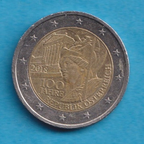 Österreich 2 Euro 2018 - 100 Jahre Republik Österreich