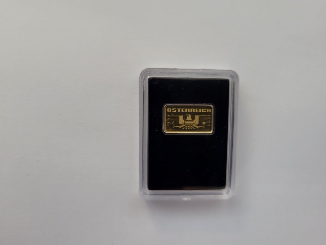  Goldbarren 1/200 Oz Karlskirche Österreich Spittalgold9800 (5527   