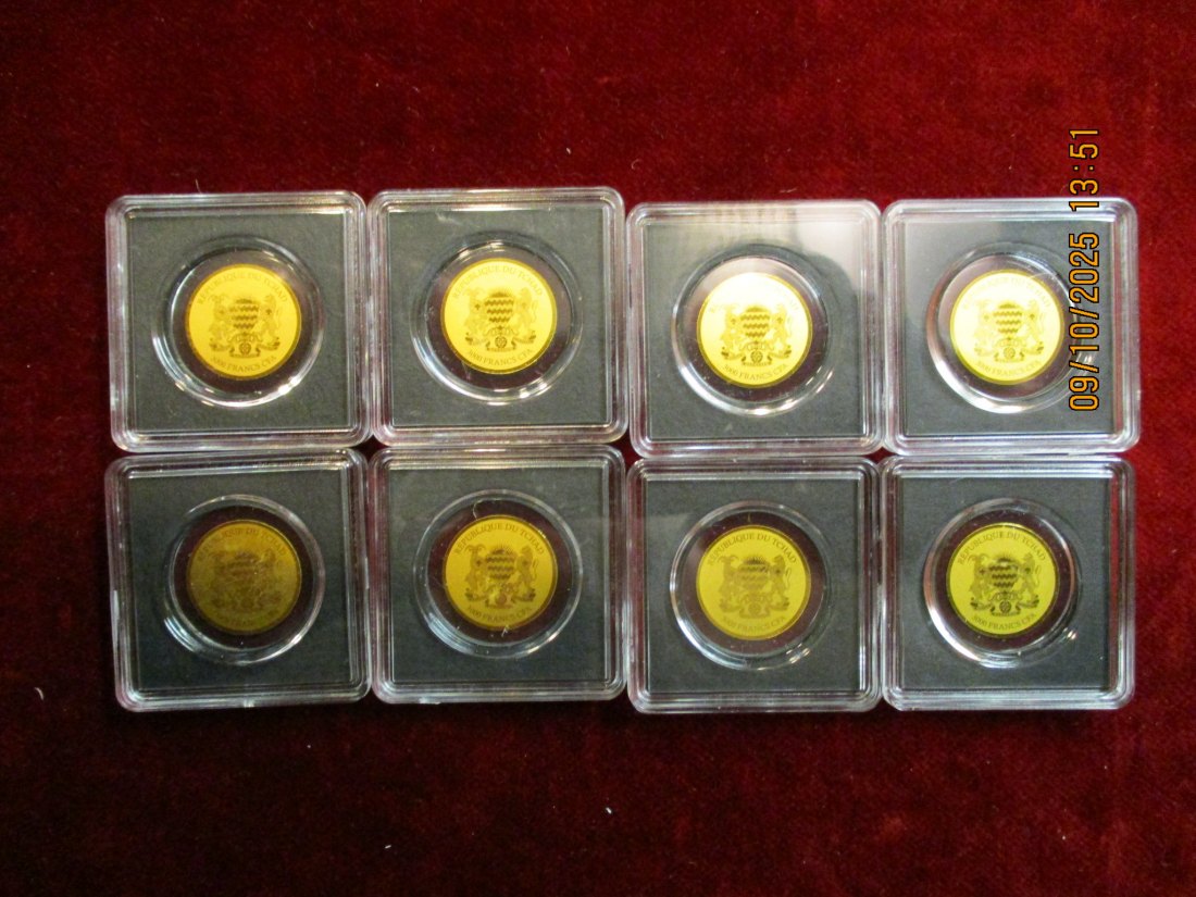  Anlagegold 8 x 1/1000 - 999er Gold Gewicht: 0,2488g / T   