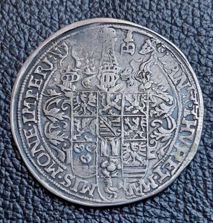 Sachsen Weimar 1 Taler 1591 Friedrich Wilhelm und Johann 1573-1603   