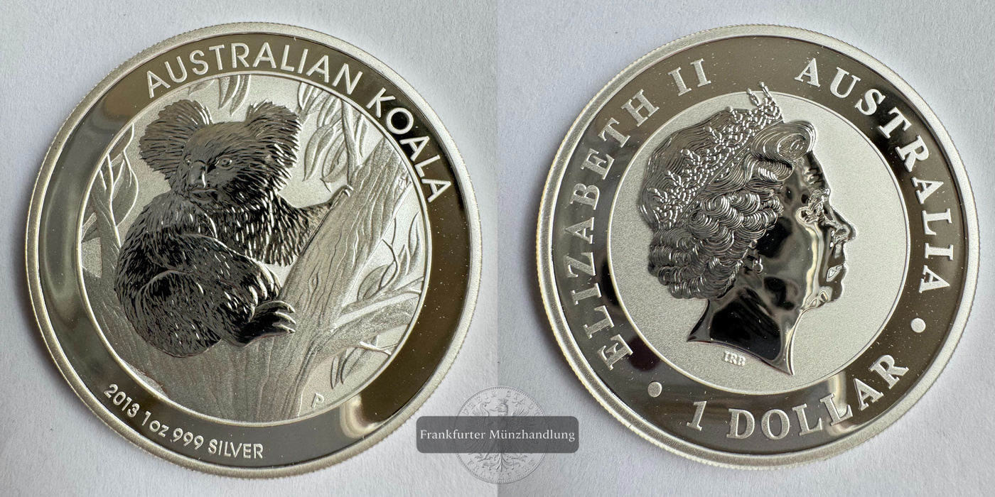  Australien 1 Dollar 2013 Koala  FM-Frankfurt KM#1979 Feinsilber: 31,1g   