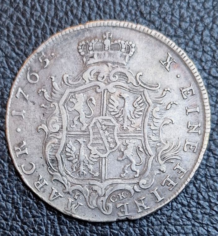  Sachsen-Saalfeld Ernst Friedrich 1 Taler 1765 Konventionstaler   