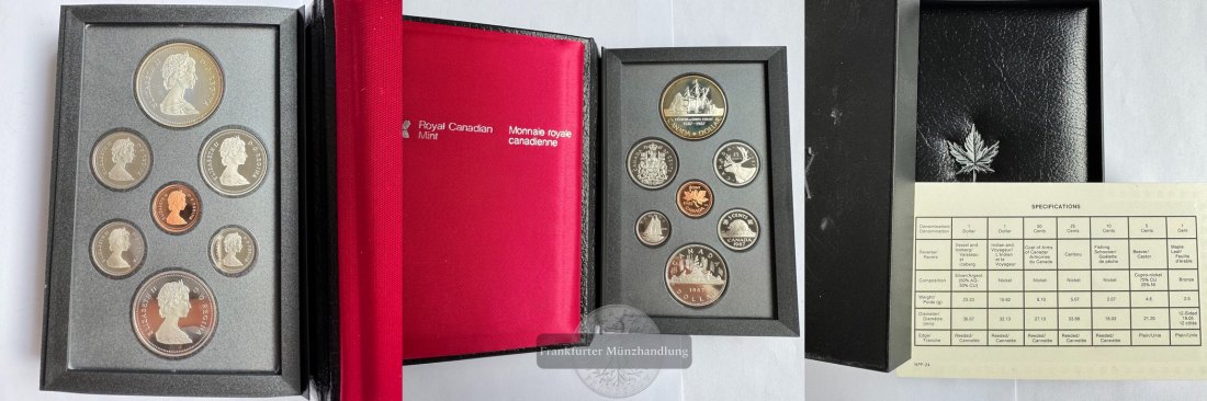  Kanada Royal Canadian Mint Proof Set 1987 FM-Frankfurt Feinsilber: 11,7g   
