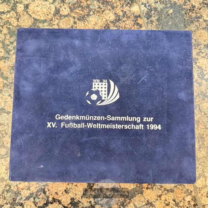  USA WorldCup USA 1/2 Dollar 1994 + Box FM-Frankfurt CuNi: 11,34g   