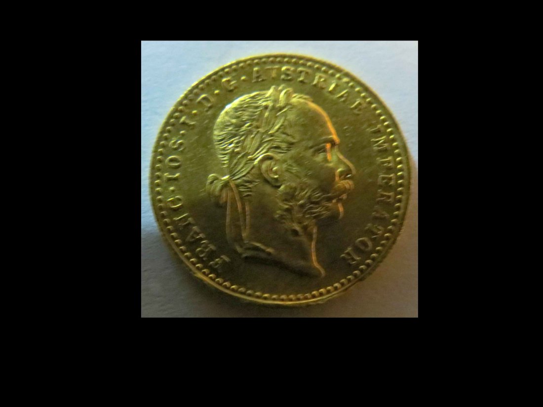 Österreich 1 Dukat Gold 1915 Franz Joseph I. offizielle Neuprägung der Münze Österreich