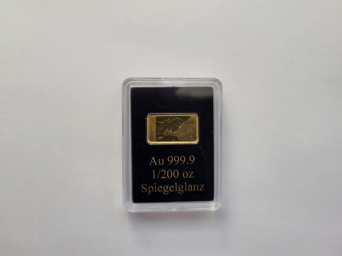  Goldbarren 1/200 Oz Hallstatt Österreich Spittalgold9800 (5527   