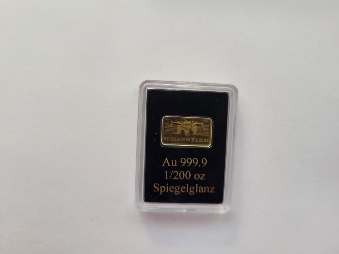  Goldbarren 1/200 Oz Lindwurm Österreich Spittalgold9800 (5527   