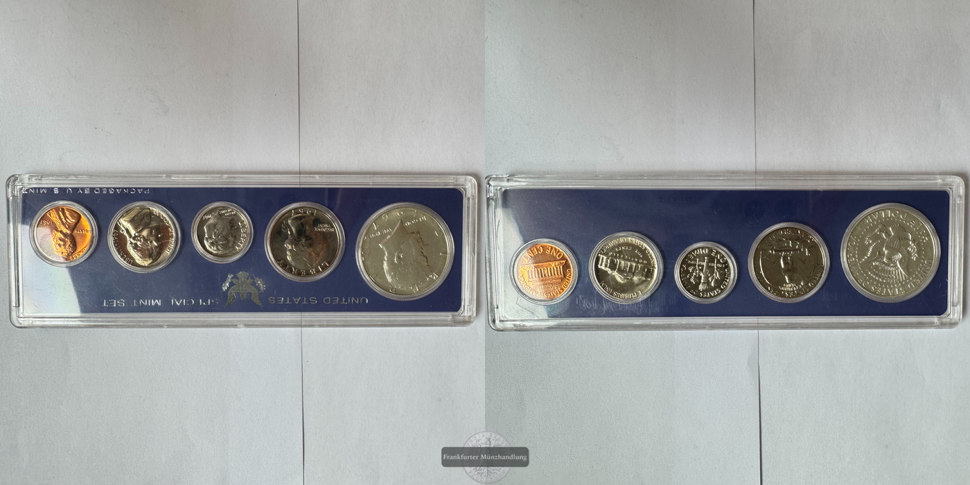  USA   Münz-Set  1967  FM-Frankfurt Feinsilber: 4,6g   