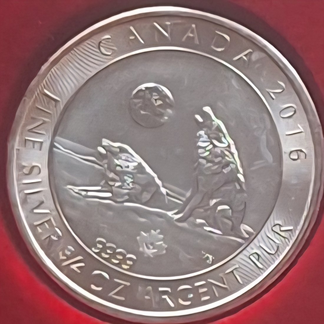  Kanada, 2 Dollar 2016 Elizabeth II 3/4oz Silber 999,9/1000 = 23,33g fein lose   