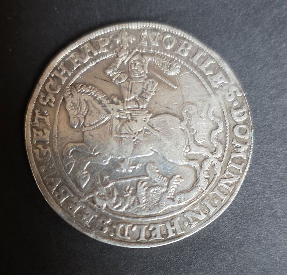  Taler 1605 Mansfeld hinterortische Linie Graf Ernst VI. Graf Friedrich Christoph RR   