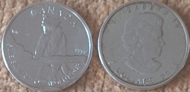  Kanada, 5 Dollar 2012 Elizabeth II 1oz Silber 999,9/1000 =31,1g fein lose   