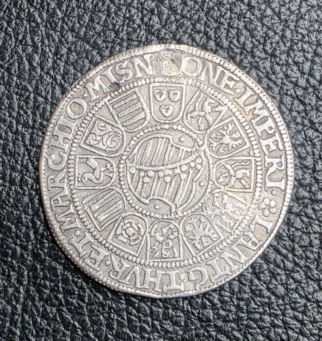  1/2 Taler 1587 Sachsen Coburg Saalfeld Johann Casimir und Johann Ernst 1572-1633   