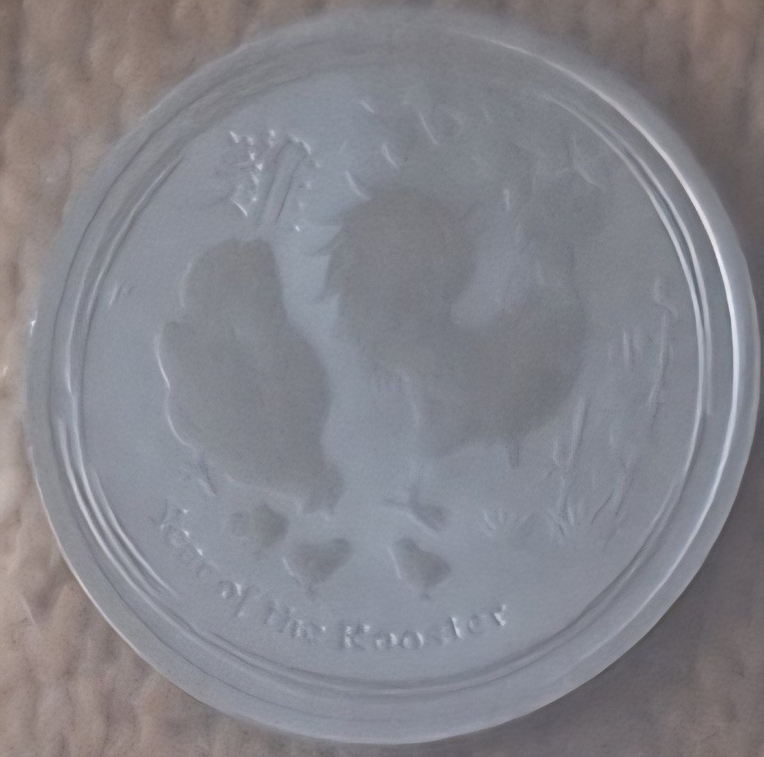  Australien, 50 Cents, Elizabeth II 2017 Jahr des Hahns, 1/2oz 999 Silber 15,55g fein (lose)   