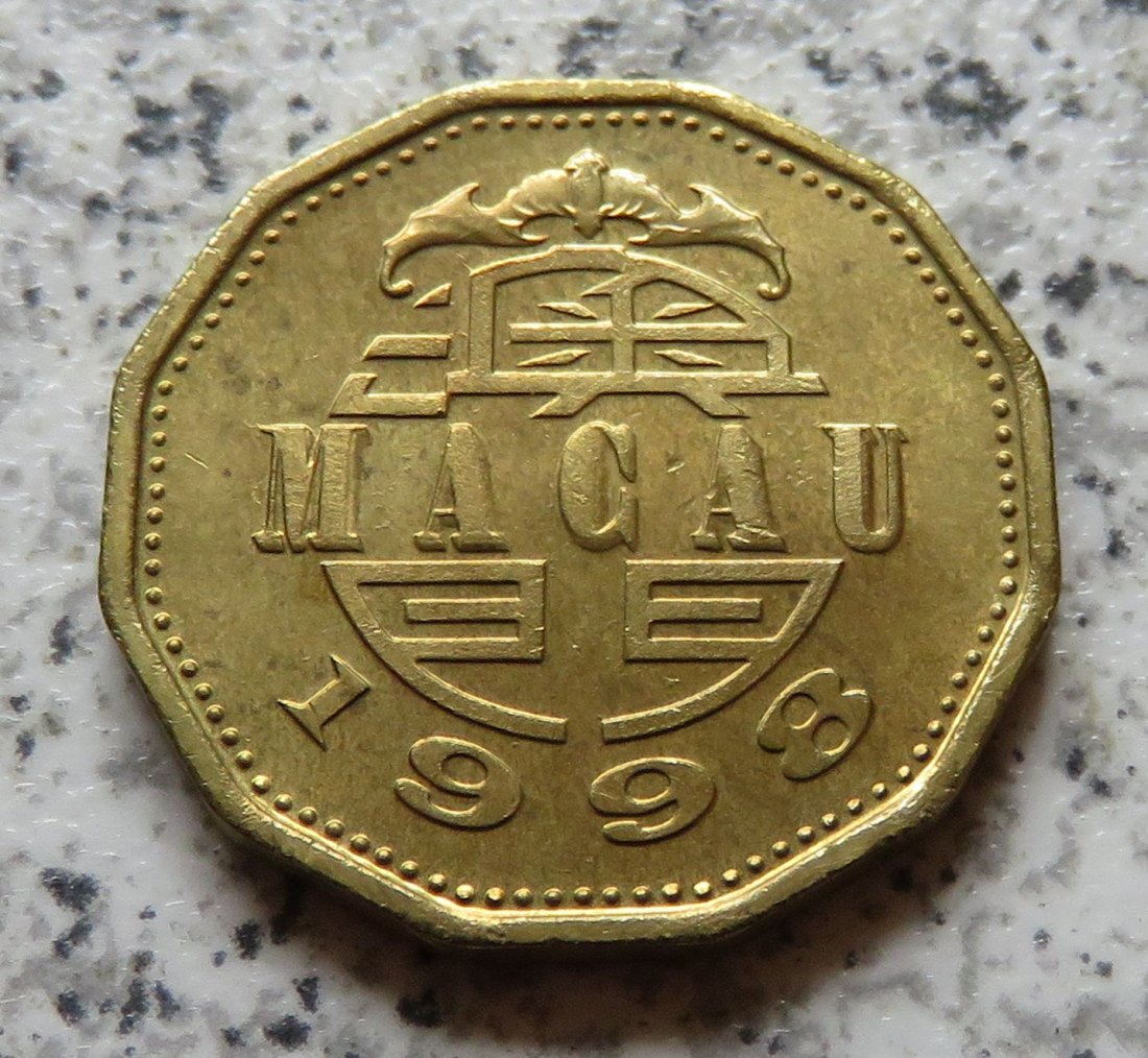 Macau 20 Avos 1998 - andere Wertseite als 20 Avos 1993   