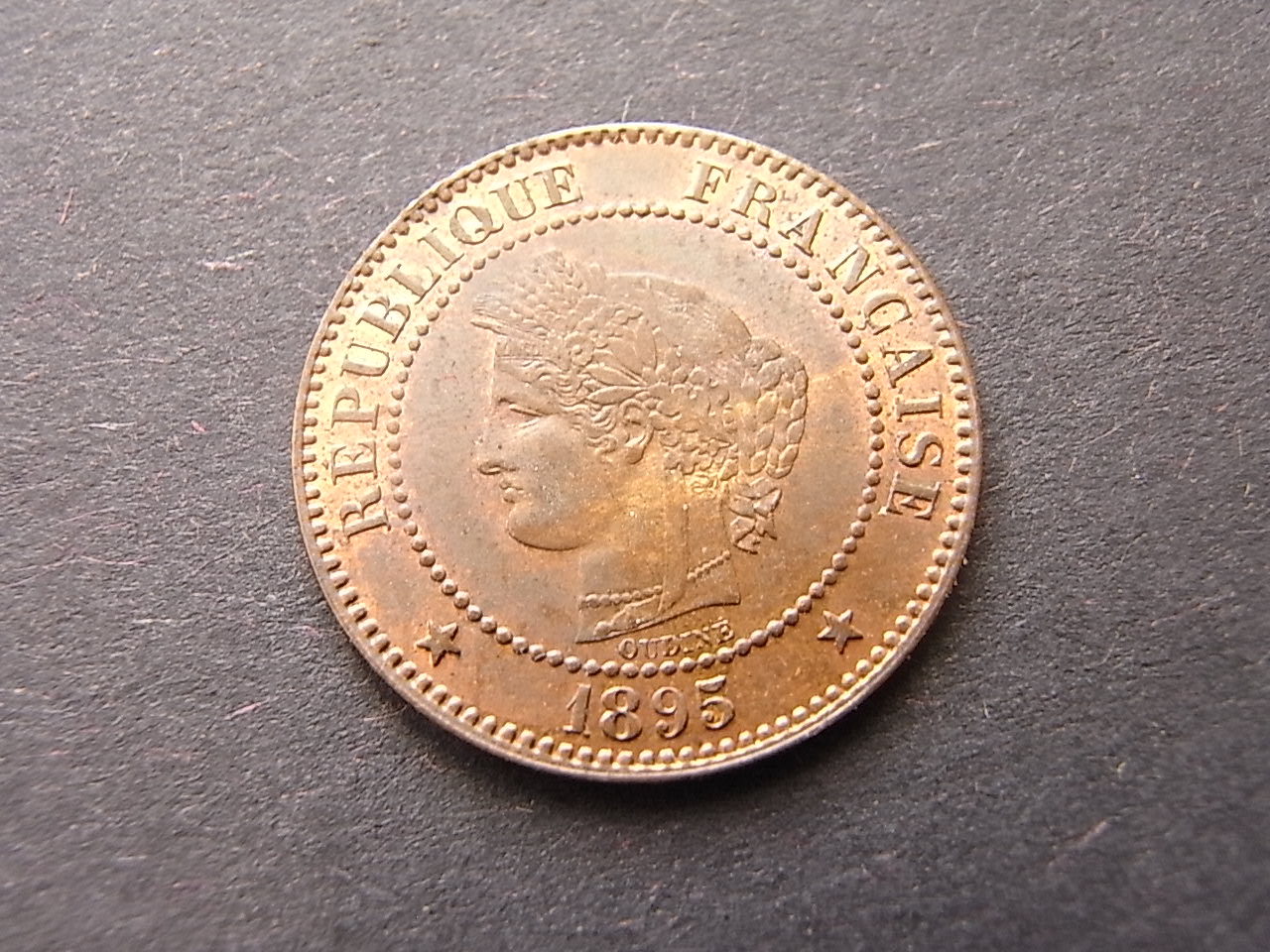  Frankreich 2 Centimes 1895 A unc   