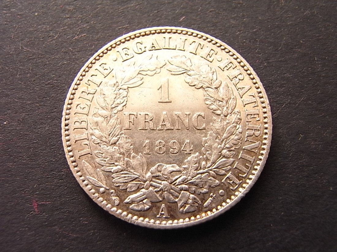  Frankreich 1 Franc 1894 vzgl   