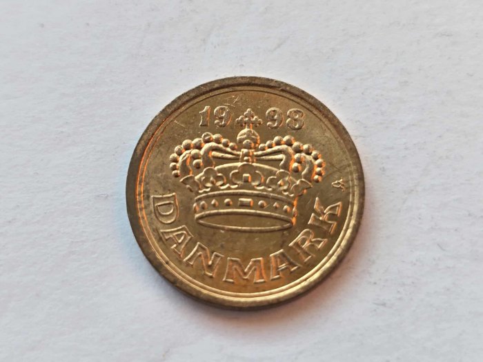  Dänemark 25 Öre 1998 VZ   
