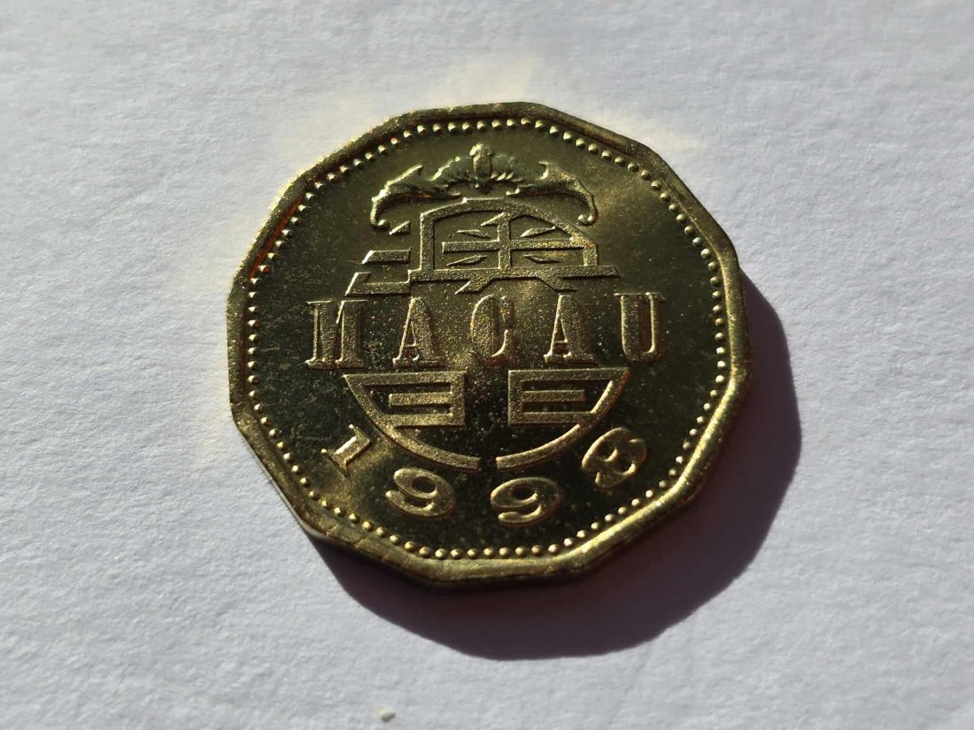  Macau 20 Avos 1998 STG   
