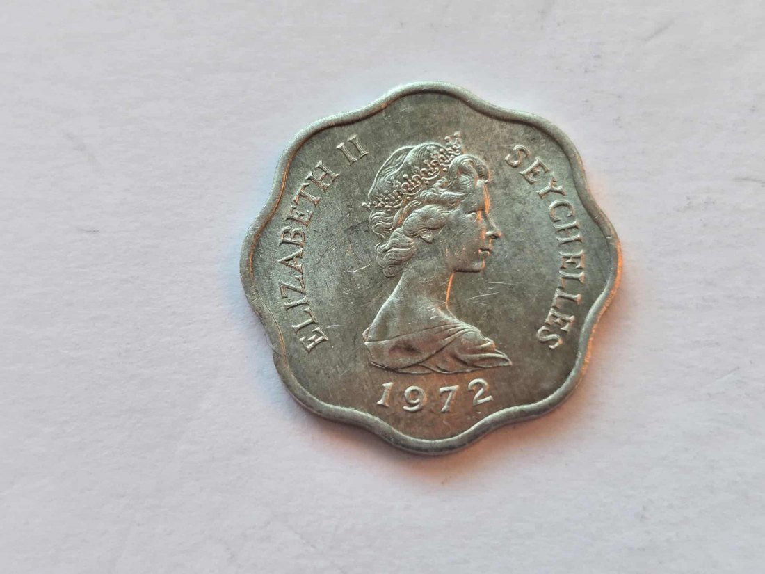  Seychellen 5 Cents 1972 VZ   