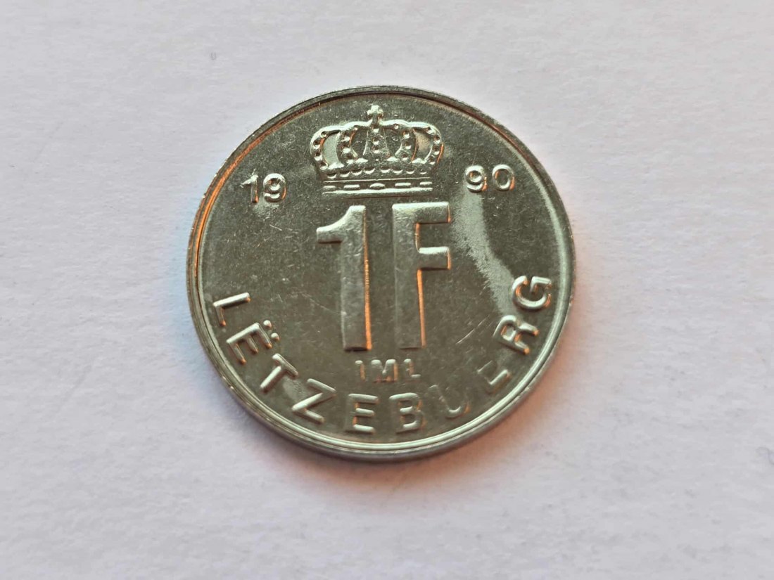  Luxemburg 1 Franc 1990 STG   