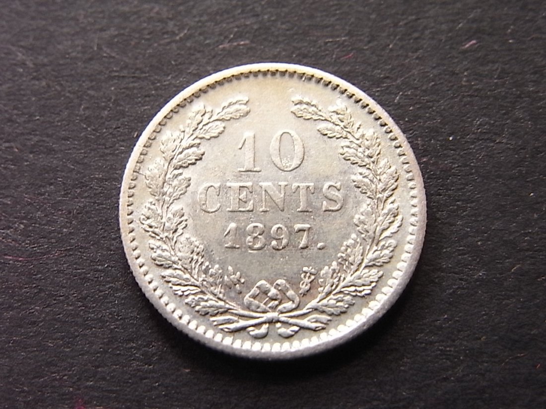  Niederland 10 Cents 1897 ss+/ss   