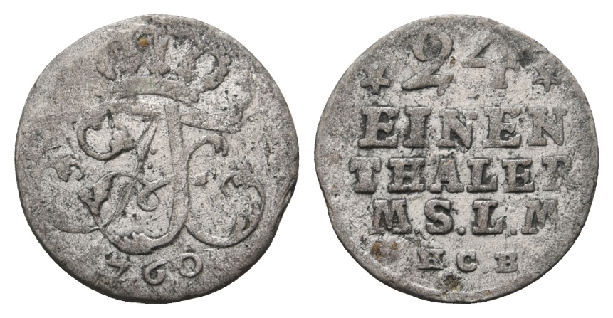  Altdeutschland; Kleinmünze 1760   