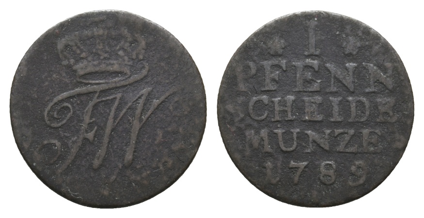  Preußen; Kleinmünzen 1789   