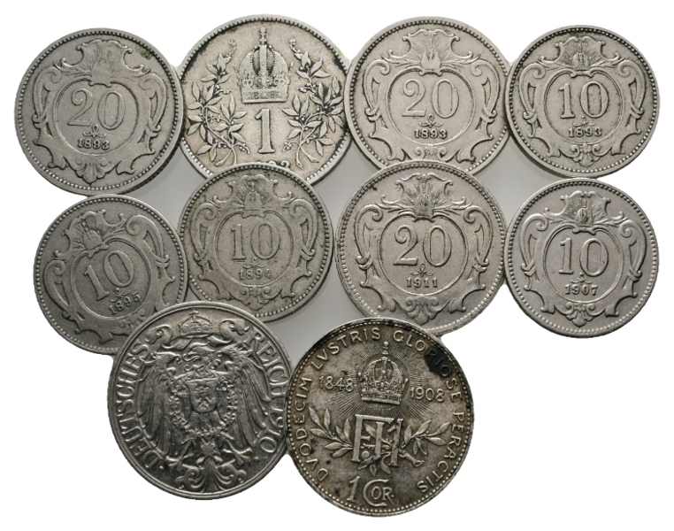  Österreich; 10 Kleinmünzen   