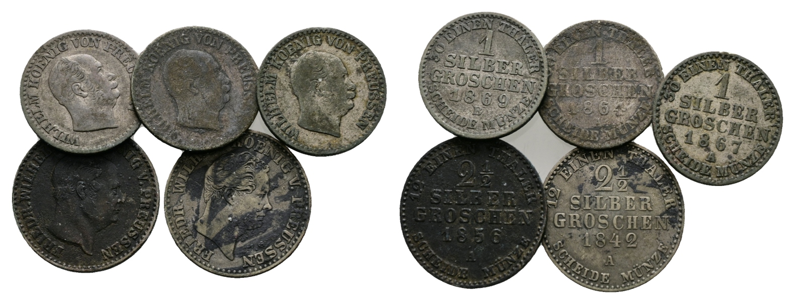  Deutsches Reich; 5 Kleinmünzen   