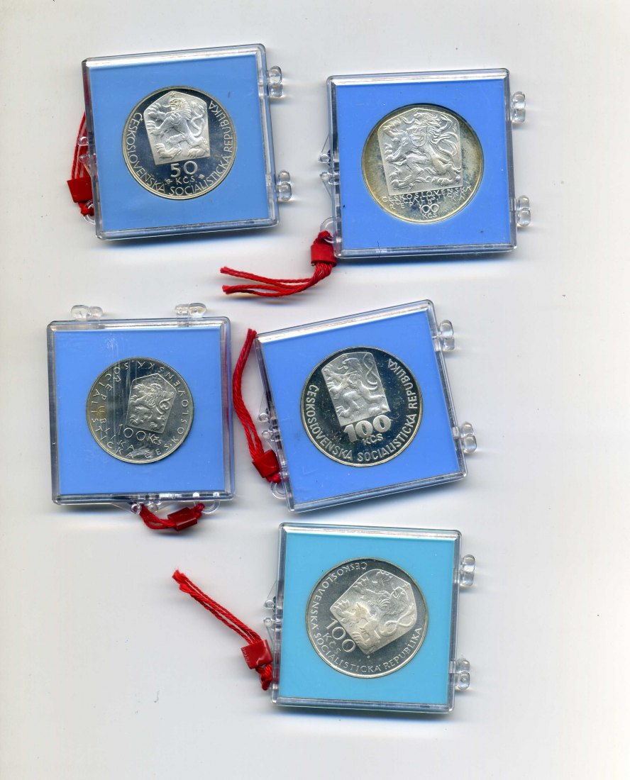  4 x 100 Kronen + 1 x 50 Kronen PP 1a Original Blister mit Plombe RAR   