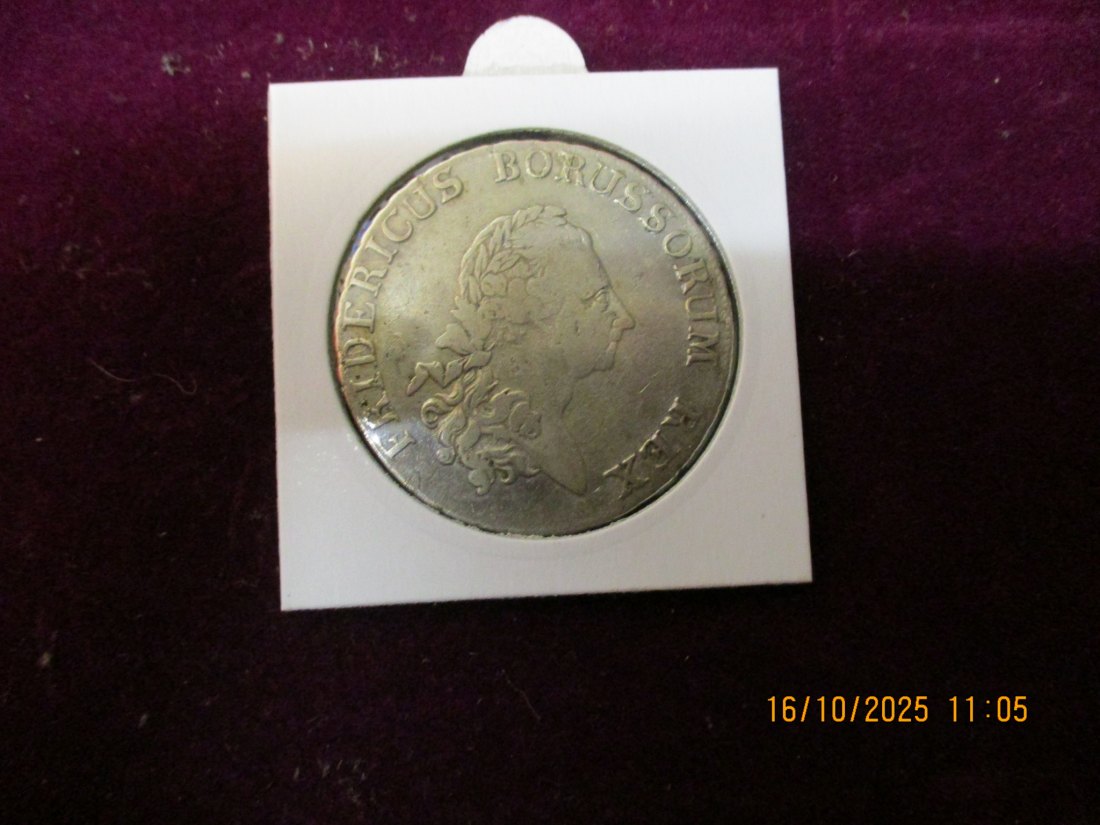  Preußen 1 Reichsthaler 1777 A 750er Silber Ca 22,28g   