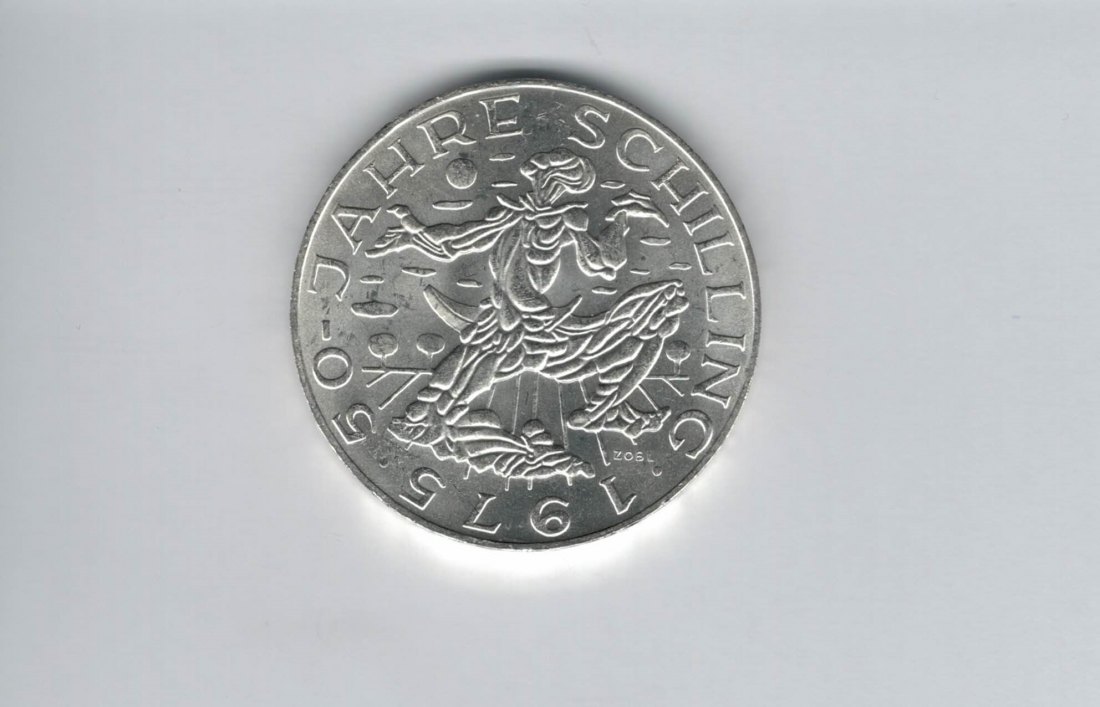  100 Schilling 1975 50 J. Schillingwährung silber 15,36g fein Österreich Spittalgold9800 (01914/4)   