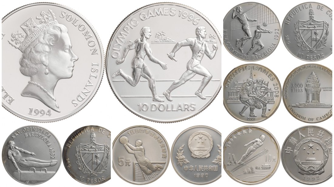  High-Purity Silver Olympic Collector Coins   