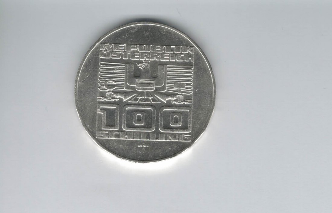  100 Schilling 1976 Kärnten Herzogstuhl 1000 Jahre 15,36g fein Ag Österreich Spittalgold9800 01914/12   