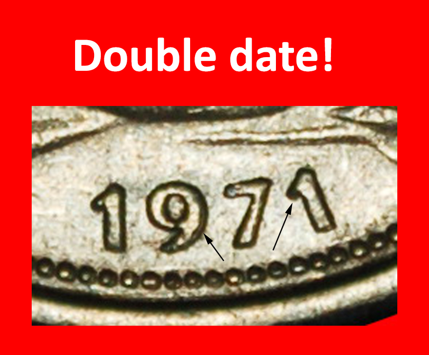 Ⰶ NOT COMMUNIST TYPE (1949-2001): GERMANY★50 PFENNIGS 1971F ERROR! BADEN★LOW START ★ NO RESERVE!