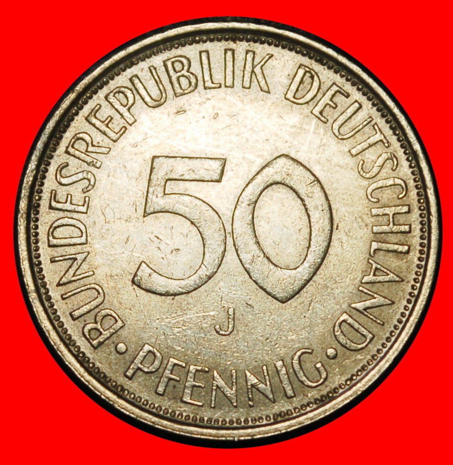 ⰆNOT COMMUNIST TYPE (1949-2001):GERMANY★50 PFENNIGS 1971J DISCOVERY★HAMBURG★LOW START ★ NO RESERVE!