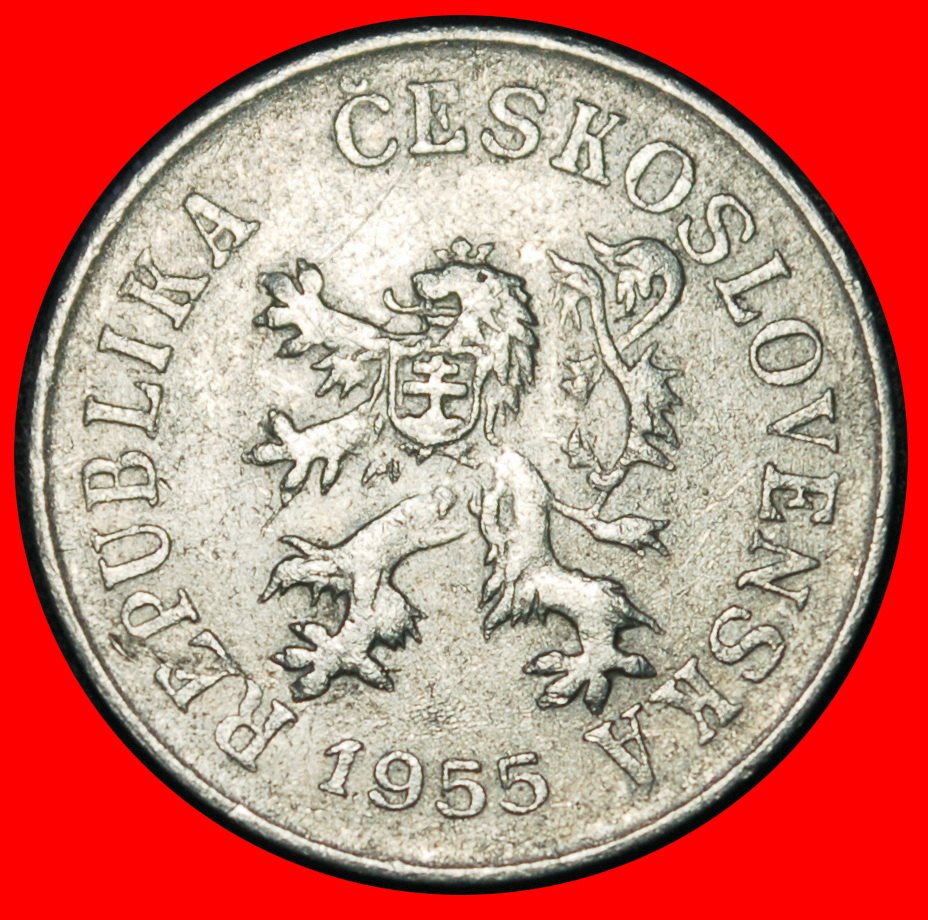 Ⰶ UdSSR (1953-1955): TSCHECHOSLOWAKEI ★5 HELLER 1955 KOMMUNISMUS SELTEN! ENTDECKUNG ★OHNE VORBEHALT!