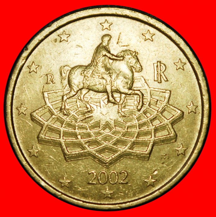 Ⰶ NORDIC GOLD (2002-2025): ITALY ★ 50 EURO CENTS 2002R AURELIUS (161-180)!★LOW START ★ NO RESERVE!