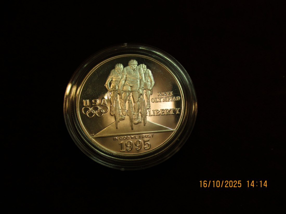  USA 1 Dollar 1995 Silbermünze 900er Silber 26,73g   