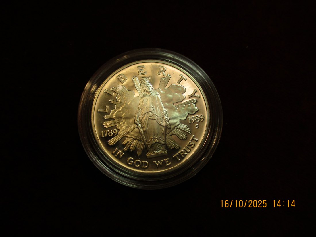  USA 1 Dollar 1989 Silbermünze 900er Silber 26,73g   